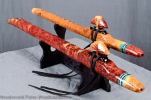 Red Mallee Burl Native American Flute, , , #K20L (8)